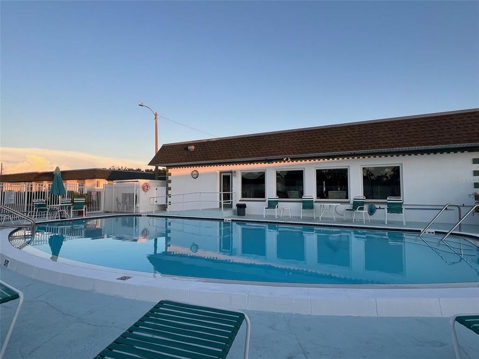 Clubhouse and the heated pool