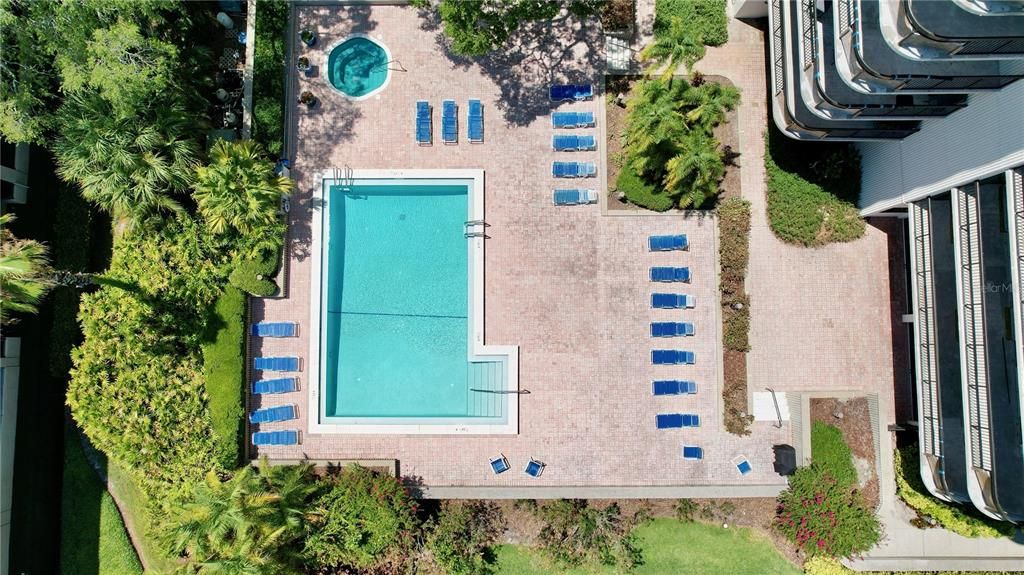 Pool view from balcony