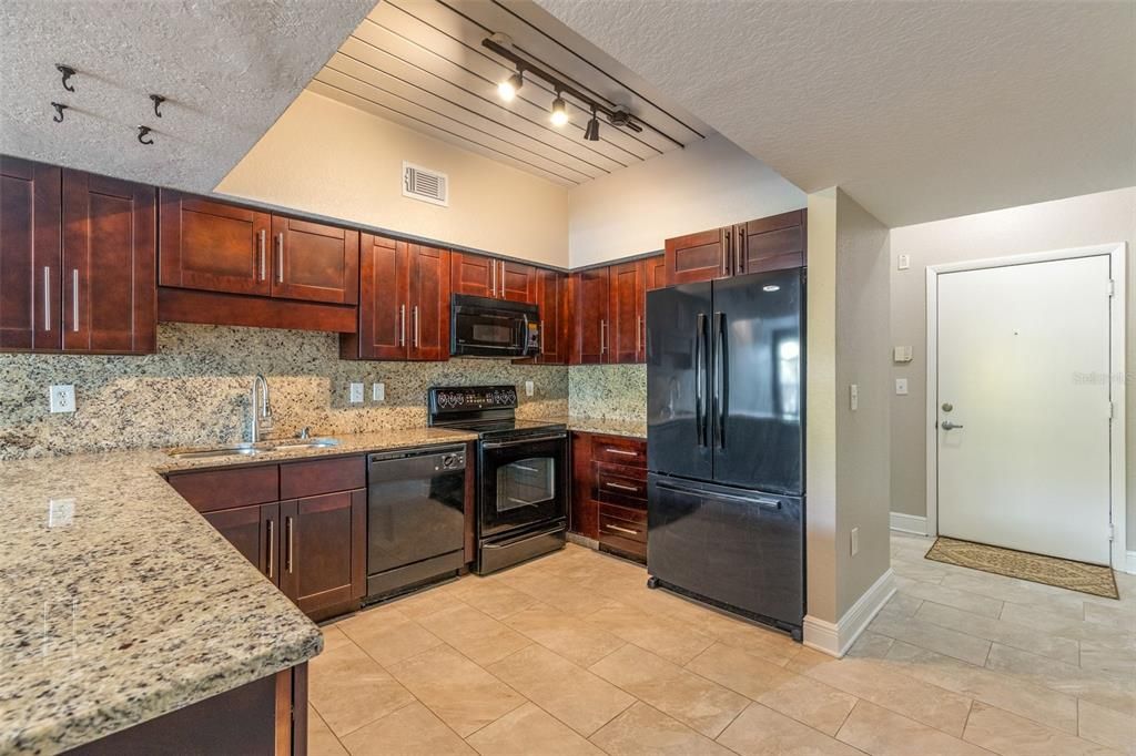 Kitchen looking towards front door