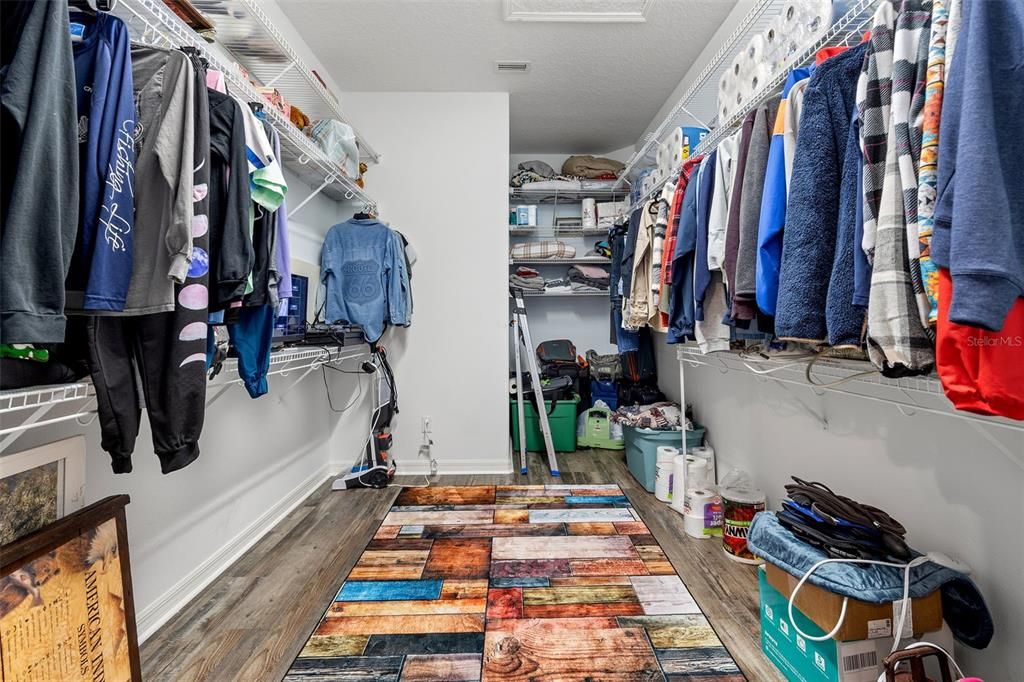 Extra large walk-in closet