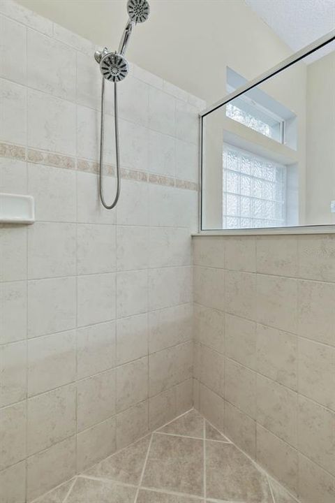 Spacious shower