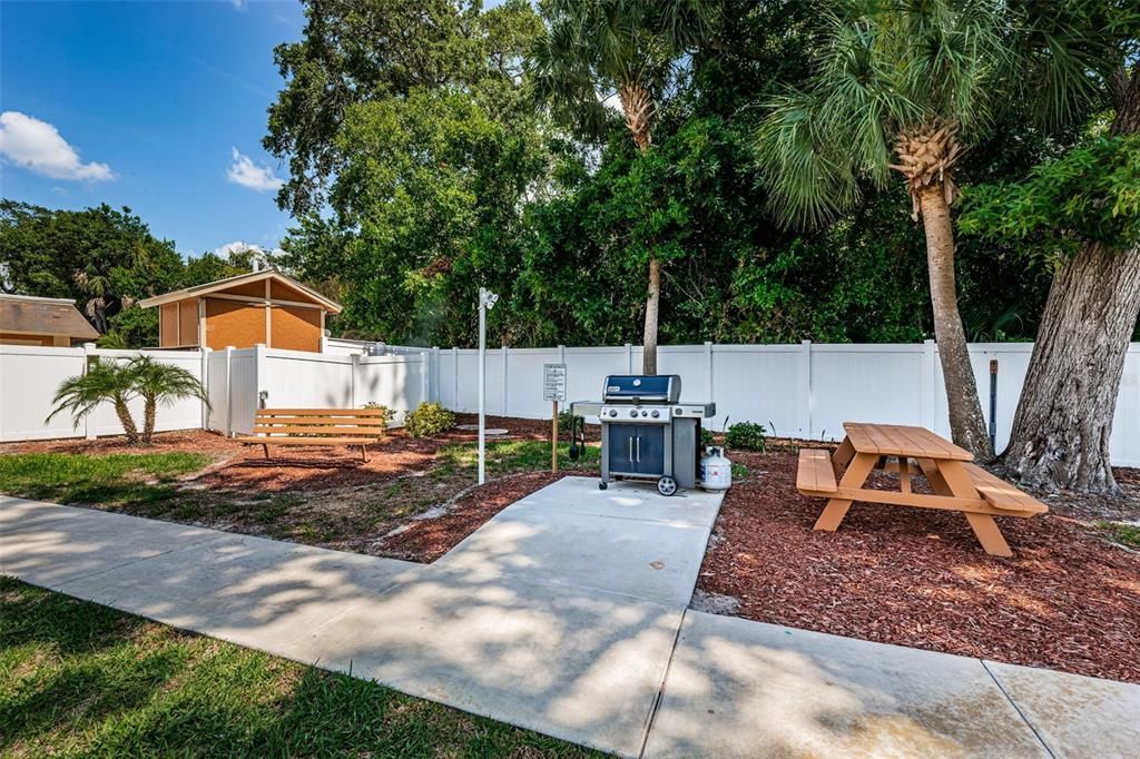 Grilling area by Clubhouse