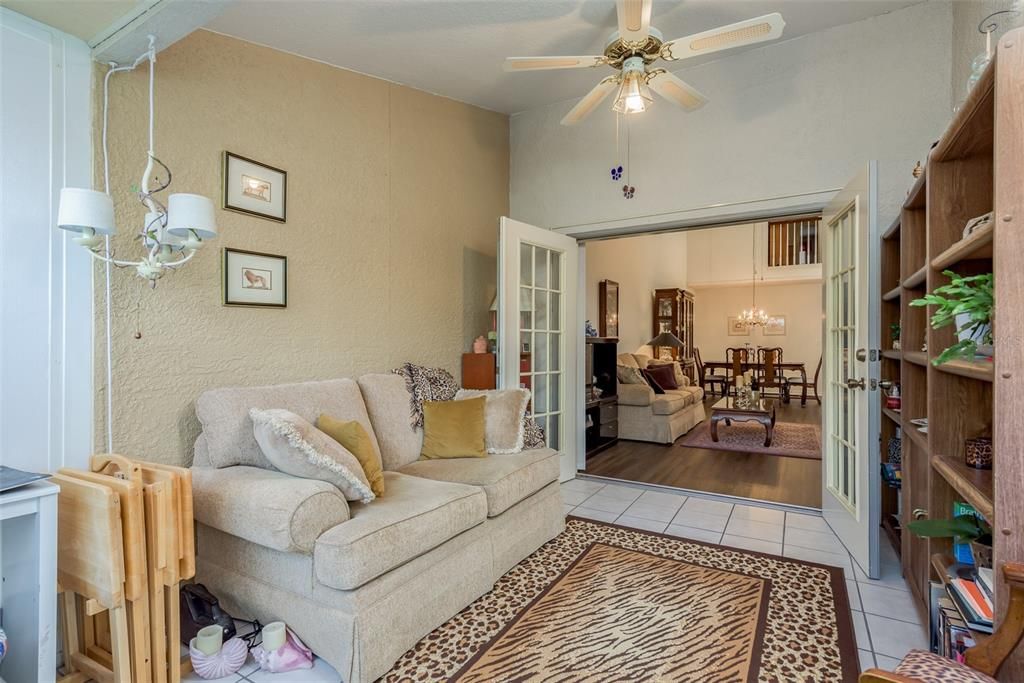 Family Room With Fire place