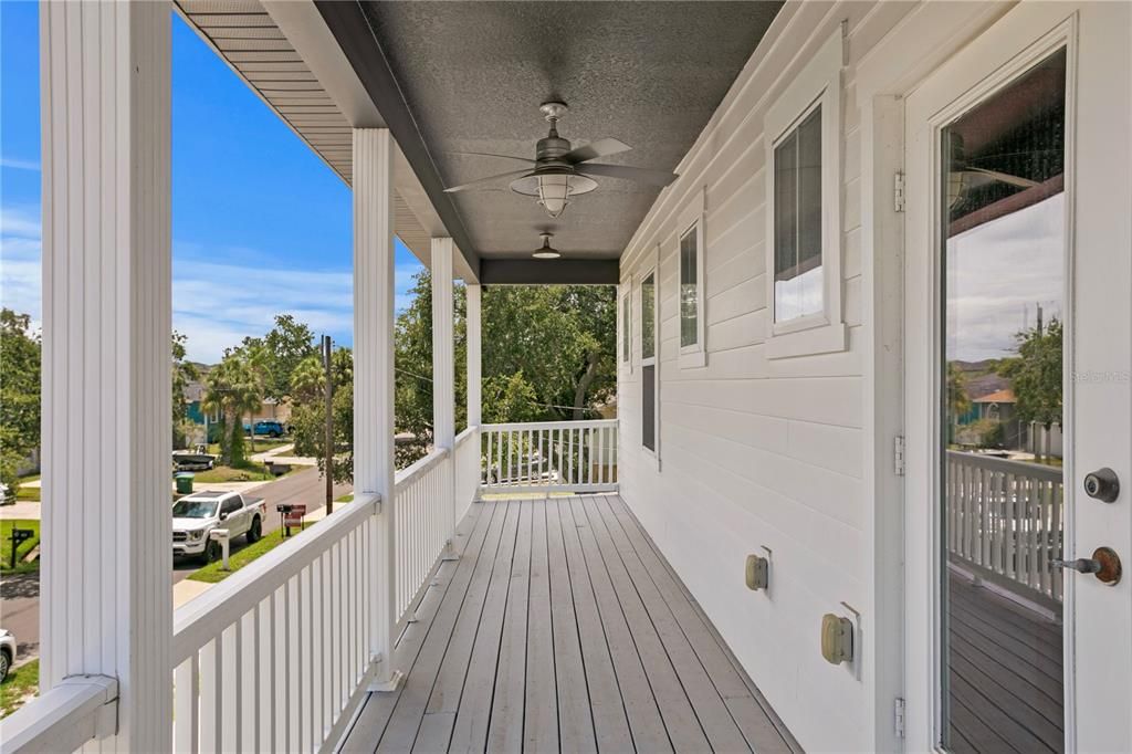 Upstairs porch of Primary Bedroom