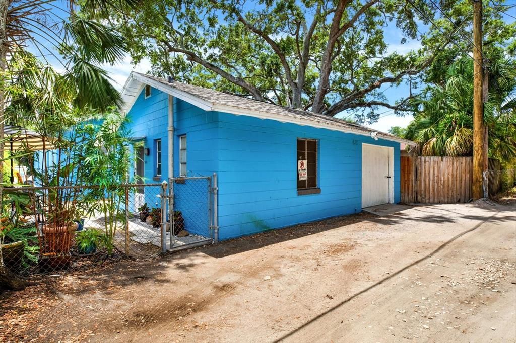 Garage and back alley