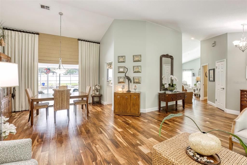 Living Room and Dining room