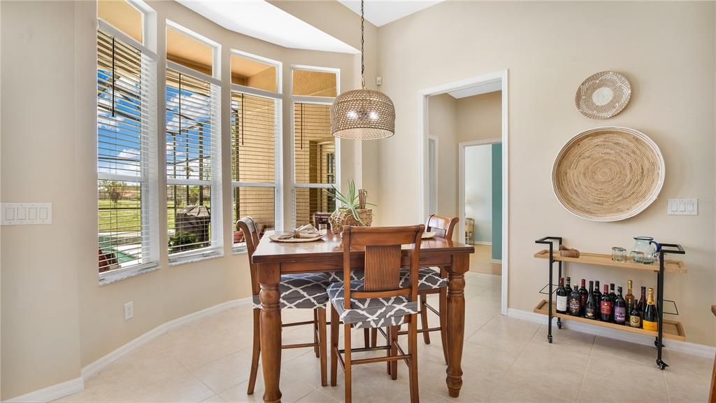 Dinette Room off of Kitchen overlooking Lanai