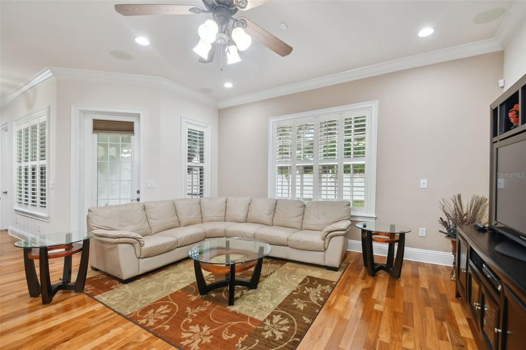 Living room with lots of natural light