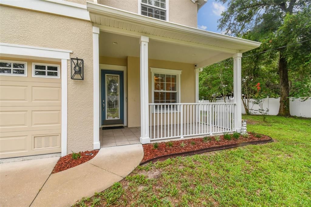 Welcoming front porch