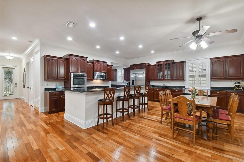 Chef's Kitchen and dining room