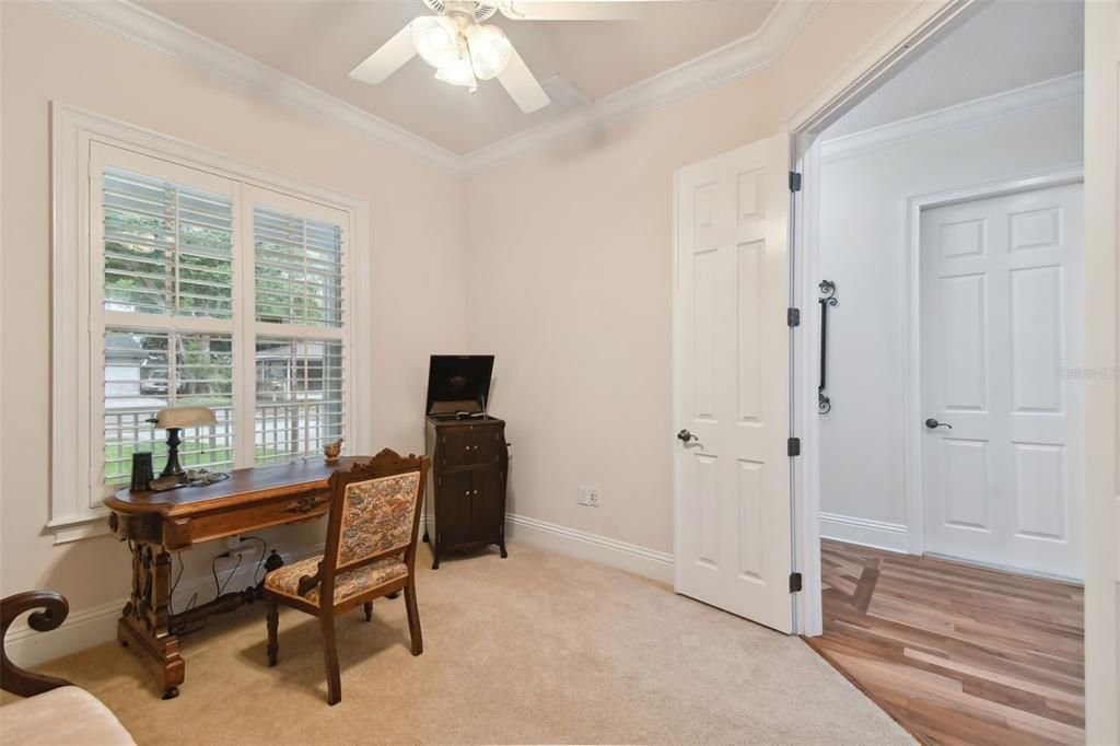 Downstairs bedroom 4/office/den (has reach-in closet)