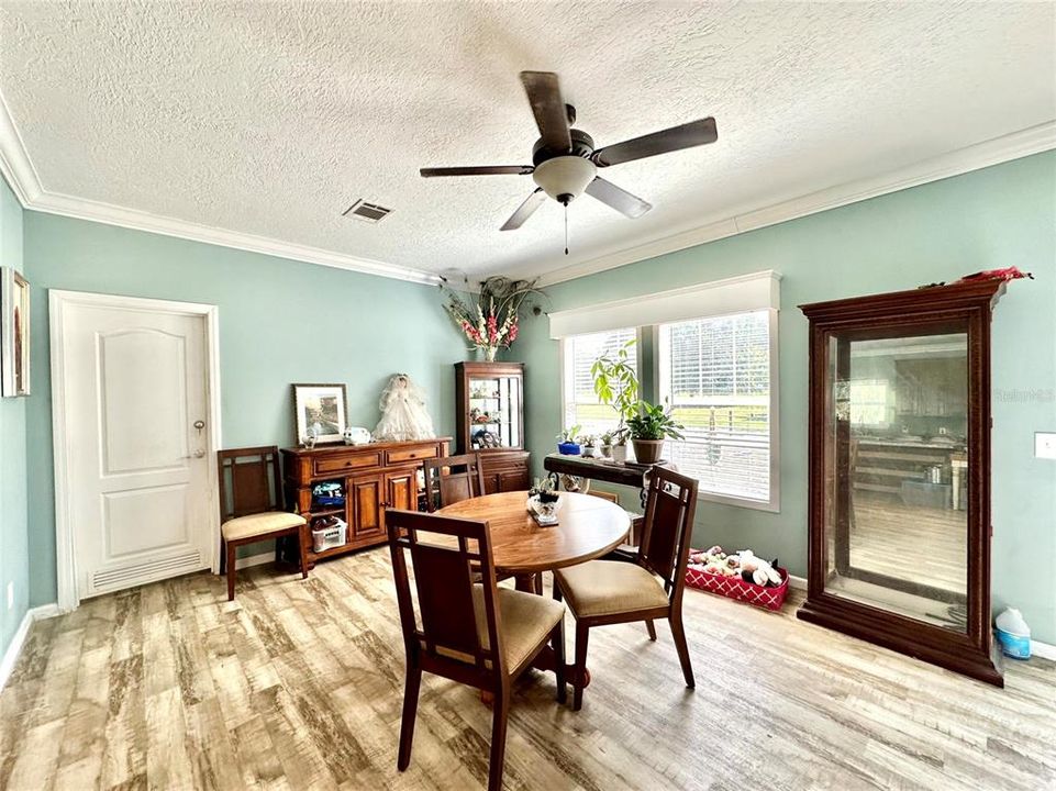 Coming in through the front door - into dining room.