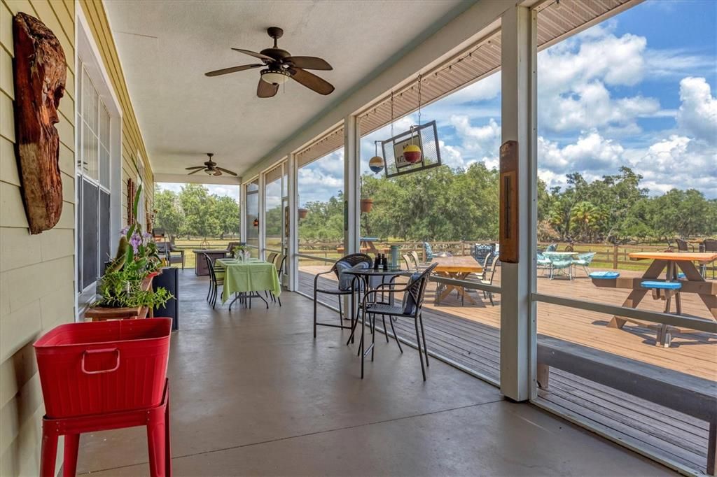 Rear Screened-in Porch