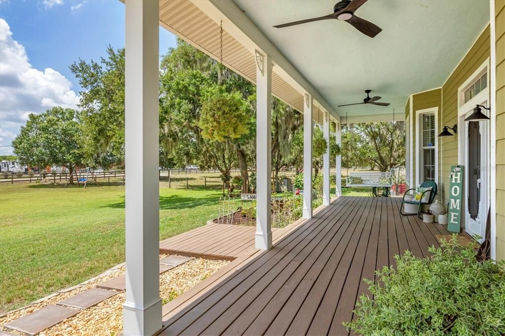 Imagine life on the front porch just-a-swingin'.