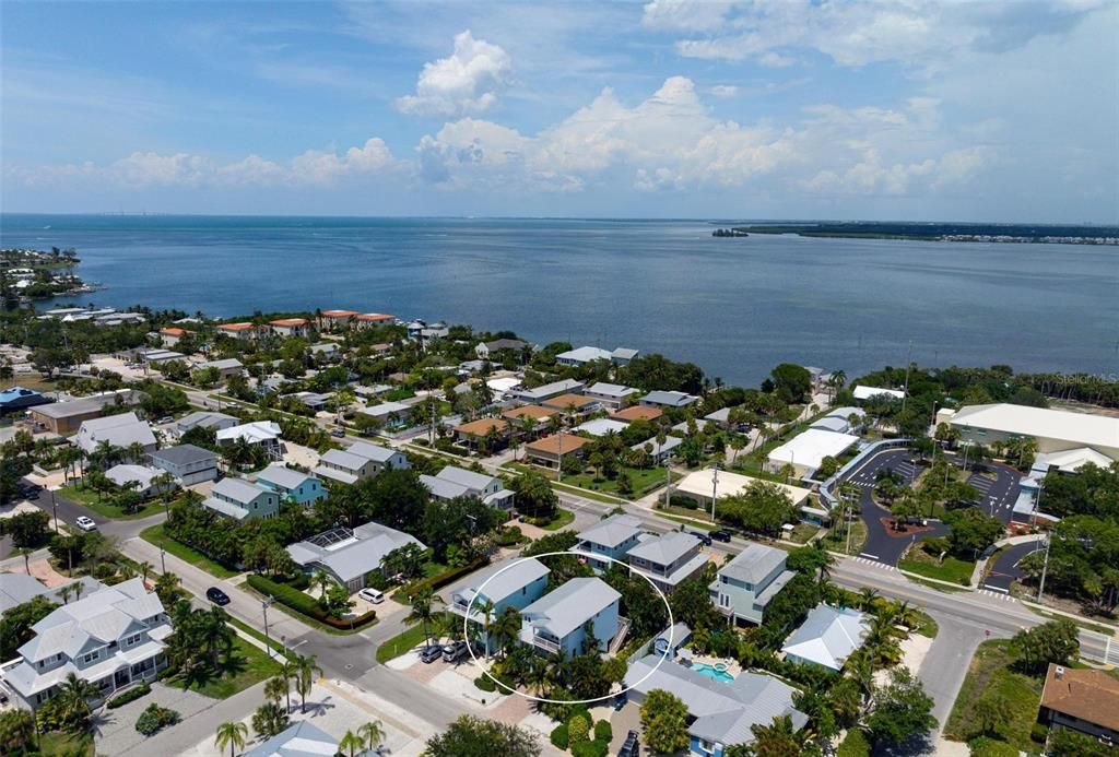 Aerial views northeast