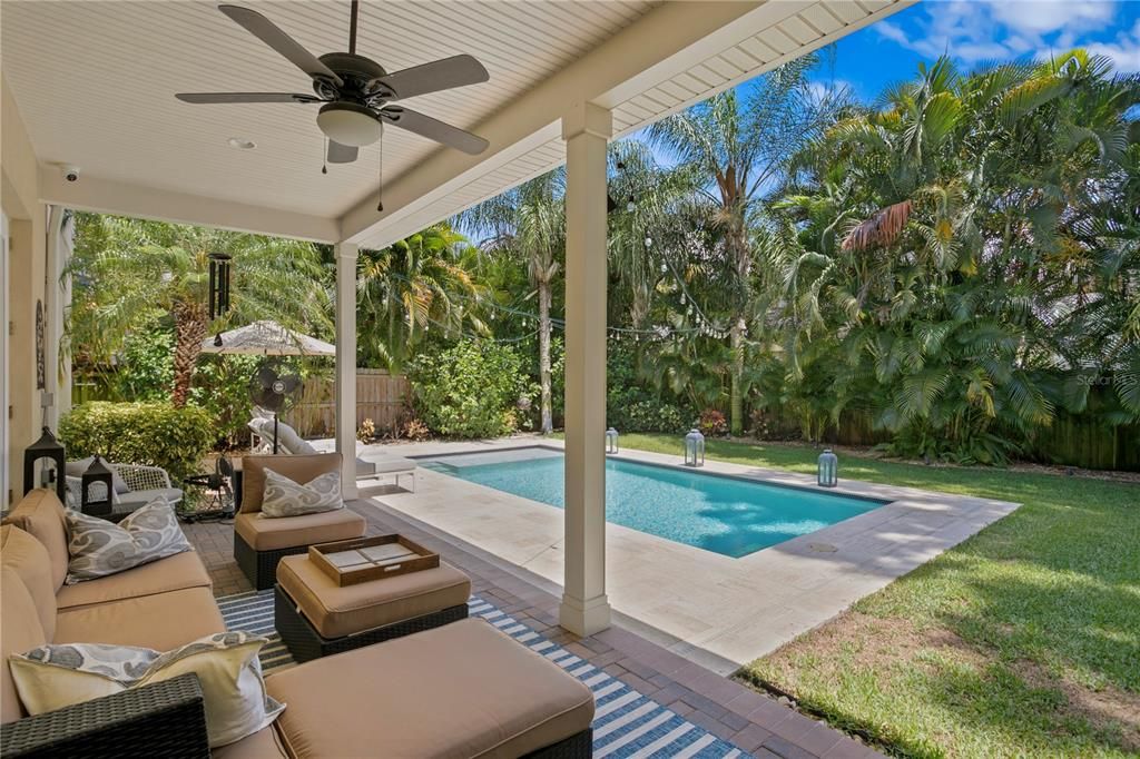 Your covered lanai to stay cool