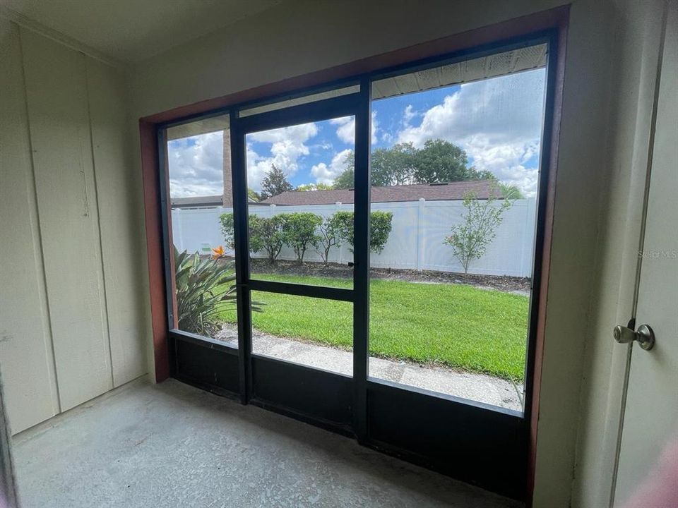 Enclosed back porch