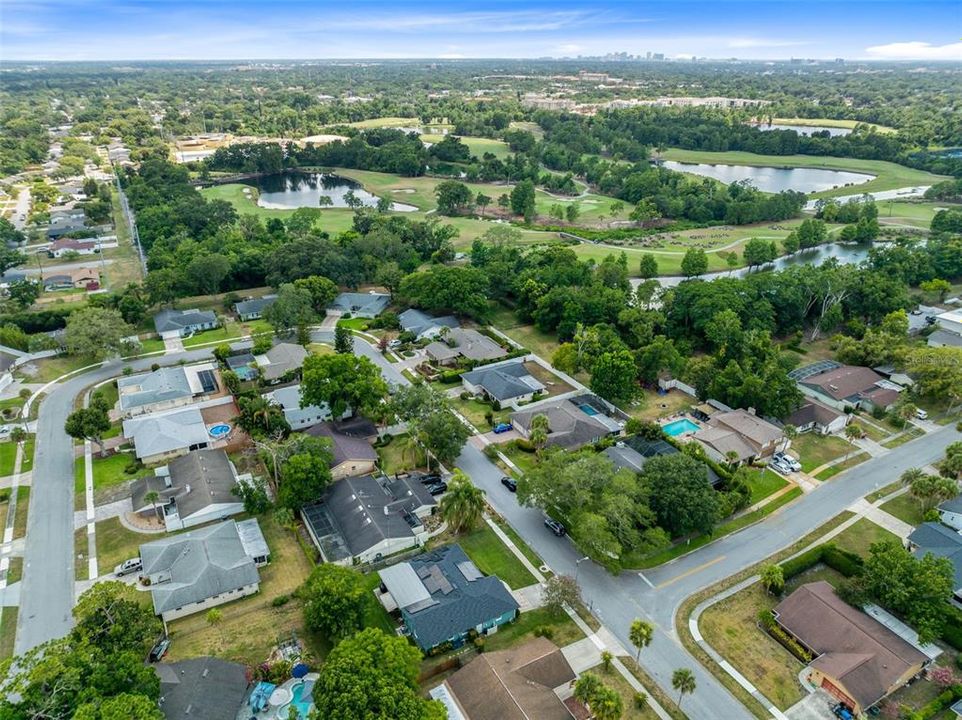 Aerial View of Neighborhood