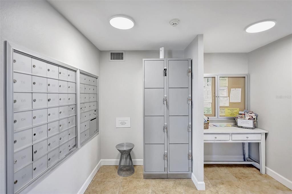 Each condo unit features a secure lockbox for easy access to keys and belongings, ensuring convenience and peace of mind for residents.