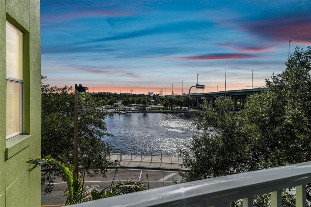 Sunset view from the balcony