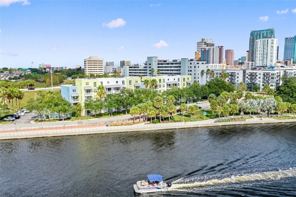 View of the condo from the river