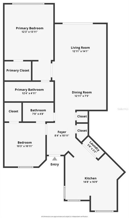 For Sale: $449,000 (2 beds, 2 baths, 1075 Square Feet)