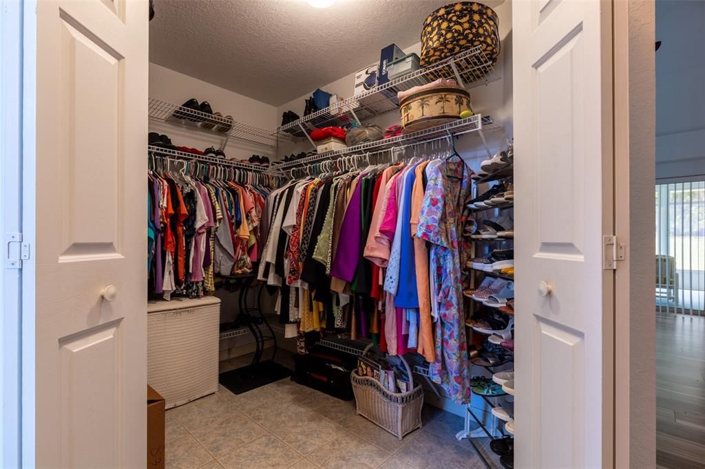 two walk-in closets!