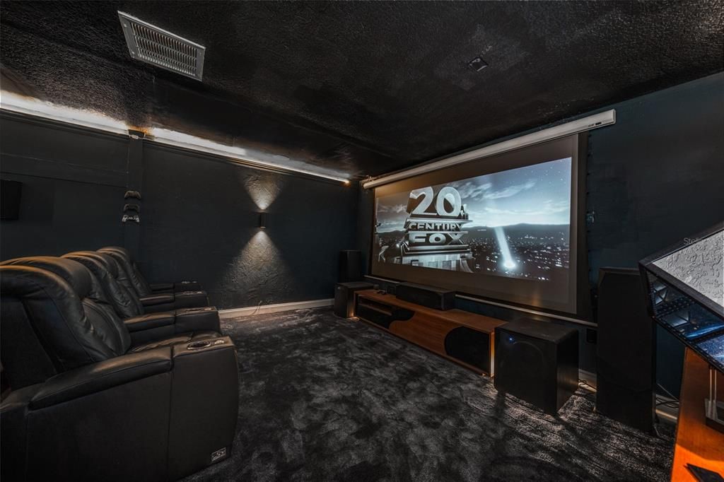 This theatre room is over the top!