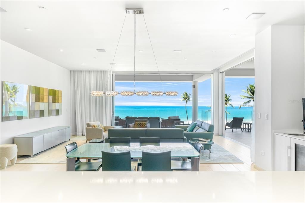 Dining & Living Area ocean front