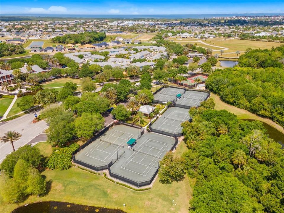 Tennis, pickelball and basketball courts