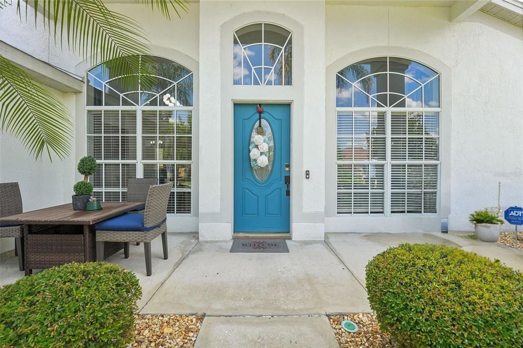 Front Porch and Patio with space to enjoy the quiet street