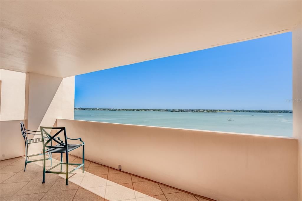 View from common area hallway entry to unit