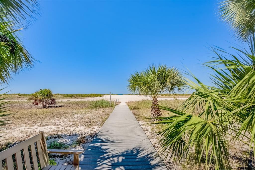 Path to Sand Key Beach and the Gulf of Mexico