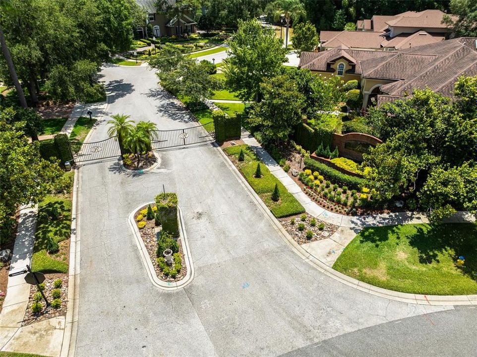 Gated entry to the community of The Reserve at Tuscawilla