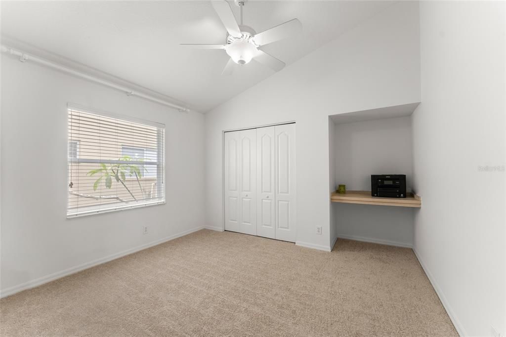 Bedroom # 2 ( closet to Kitchen ) With Built In Desk Area