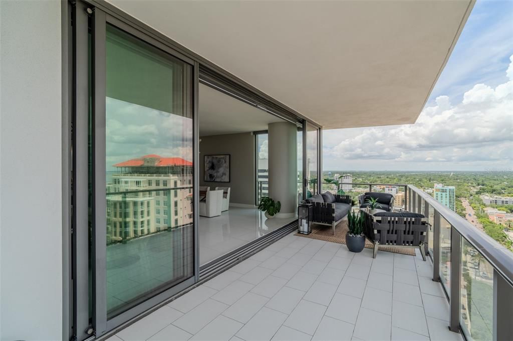 Expansive balcony to enjoy the view