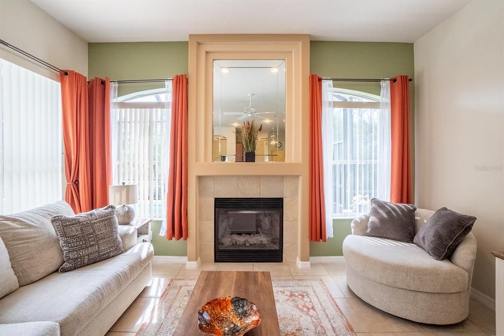 Inviting & Cozy Family Room w/Fireplace