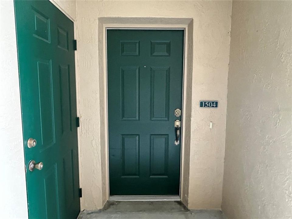 front entry and storage closet