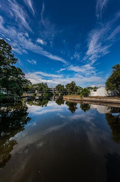 A view down the saltwater canal.