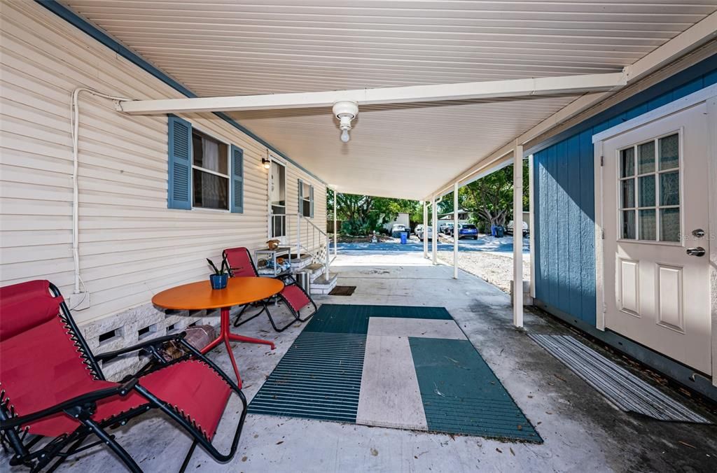 Patio and Carport