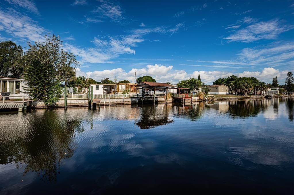 Water view of saltwater canal