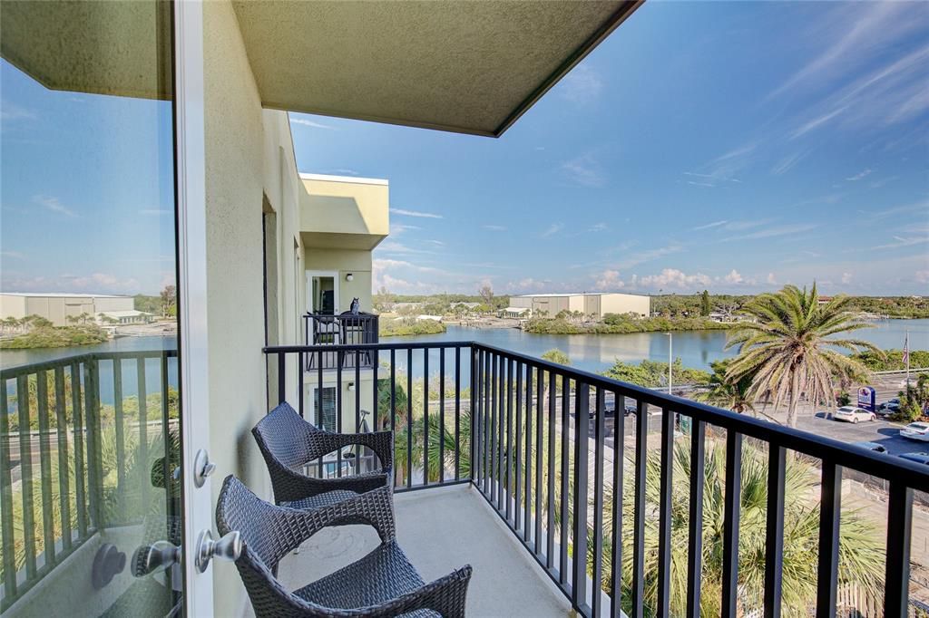 Private balcony from second bedroom