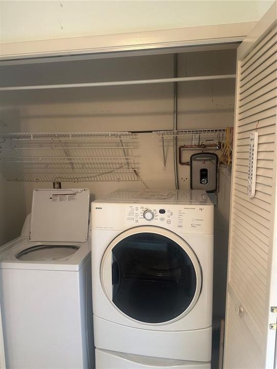 Washer and Dryer in Florida Room