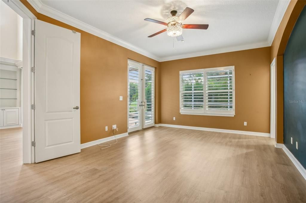 French Doors Leading Out to Pool Area