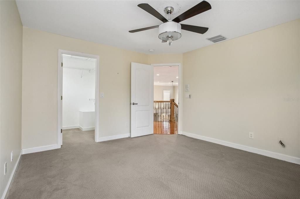 Ceiling Fans, Upgraded Carpet, and Walk-In Closet