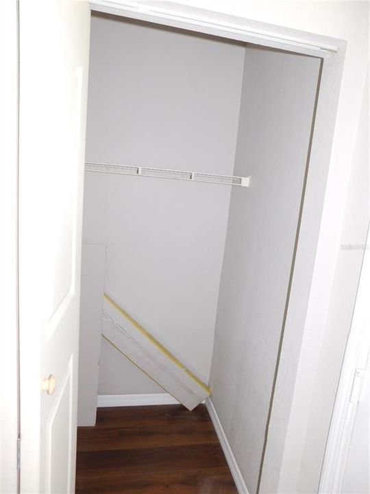 Coat closet at entrance