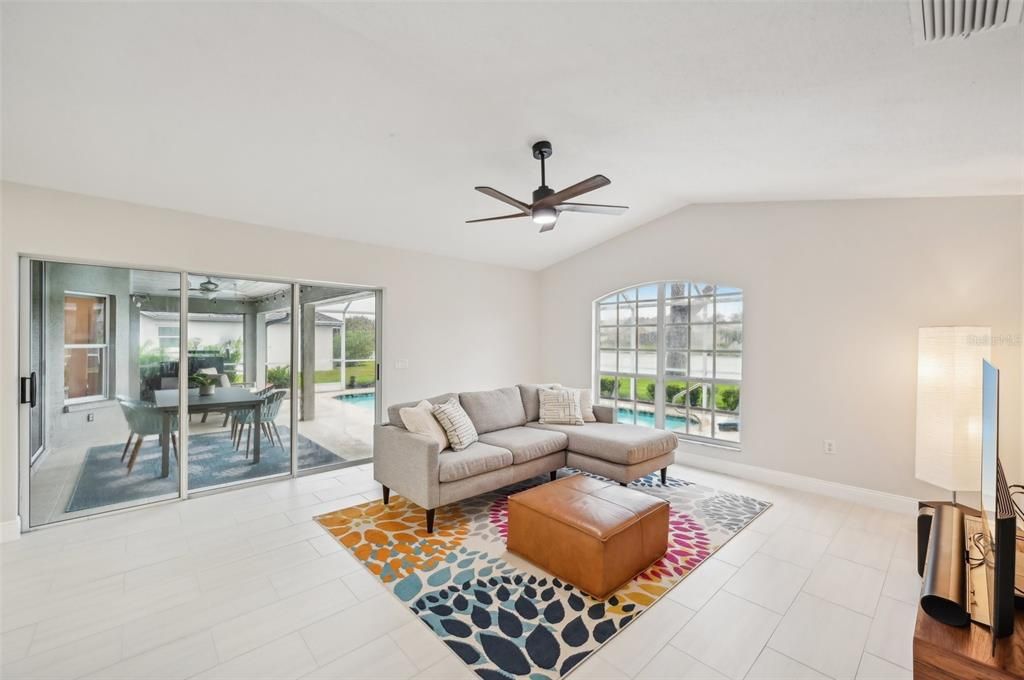 Family Room open to Kitchen