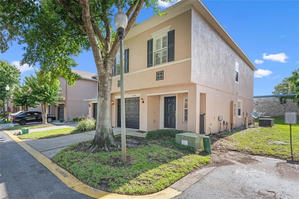 Front of townhome