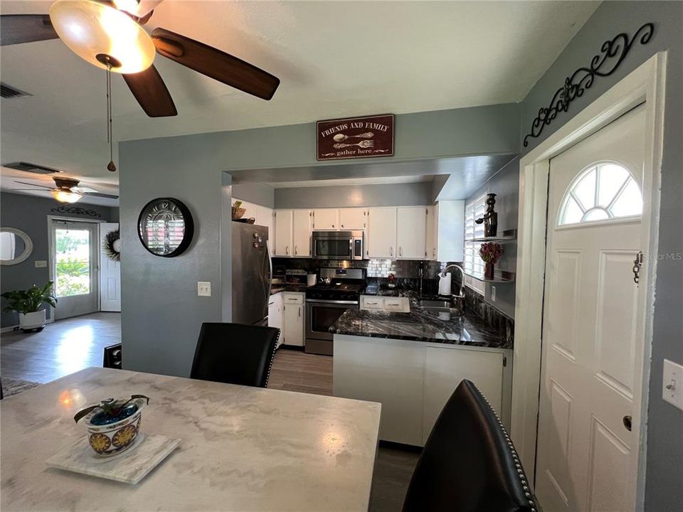 Looking at the Fully Remodeled Kitchen from the Dining Room (KITCHEN: 10X8)