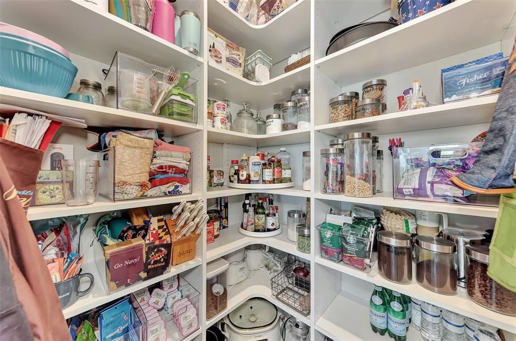 Walk in Pantry - lots of space for organization